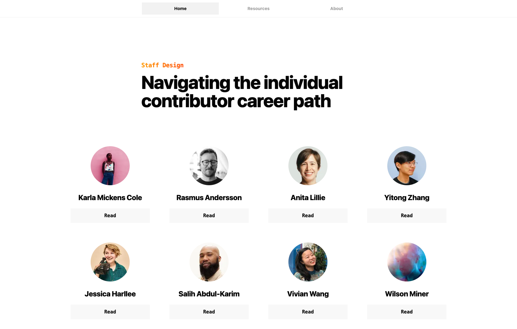 Staff Design screenshot