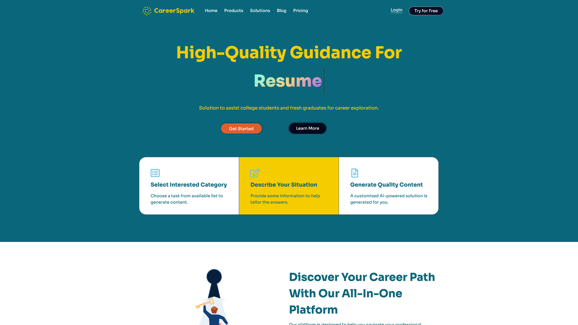 CareerSpark screenshot