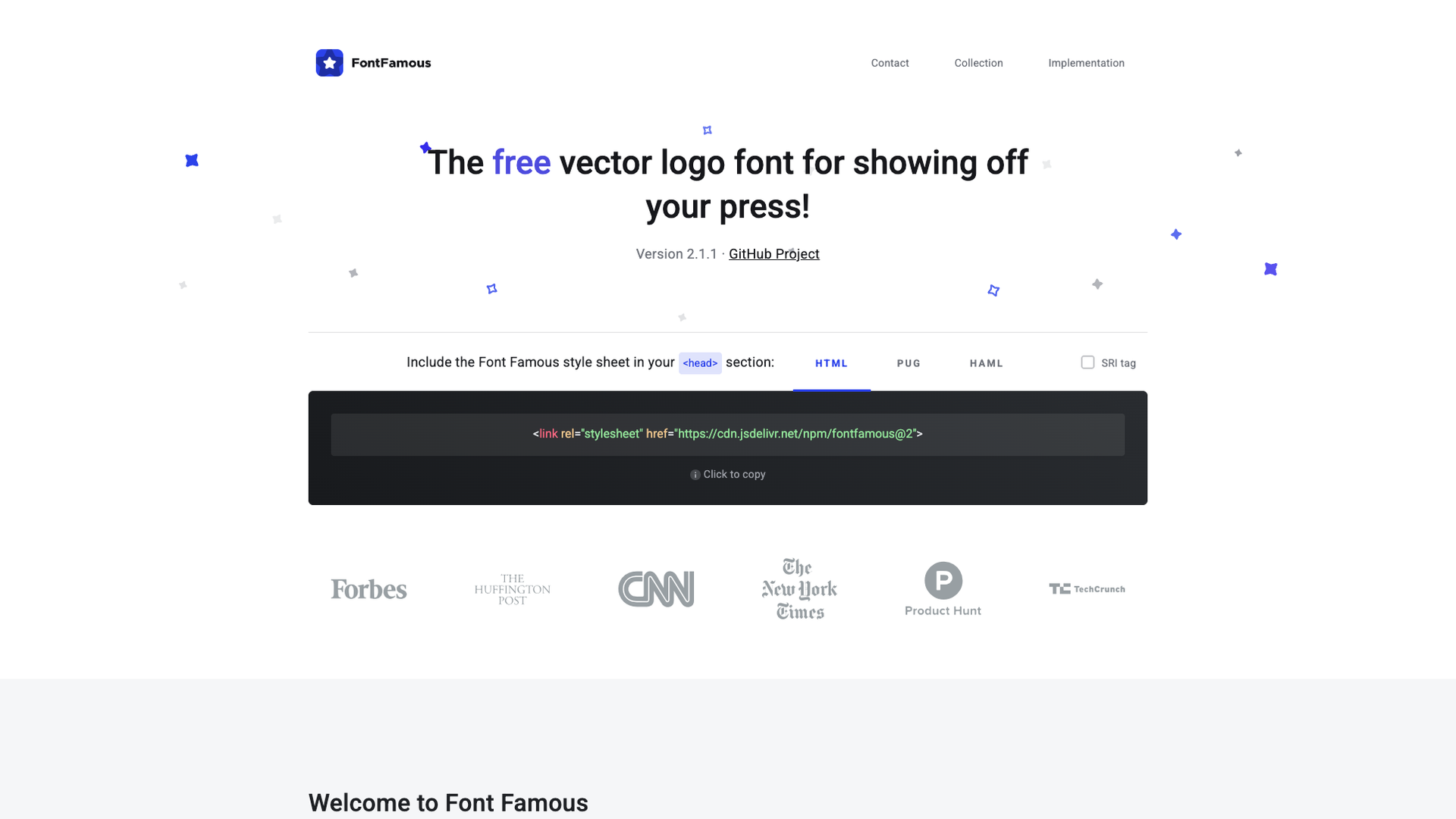 Font Famous screenshot