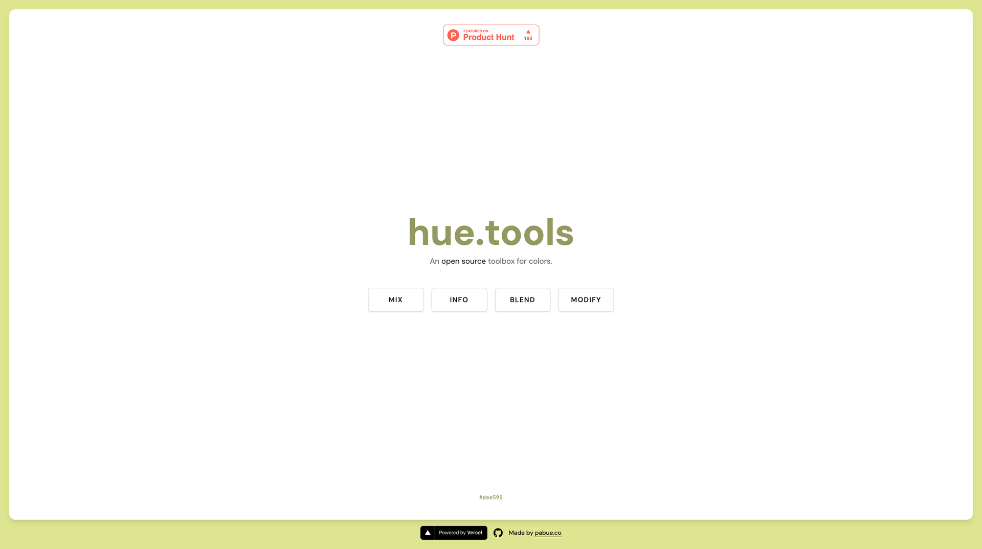 hue.tools screenshot