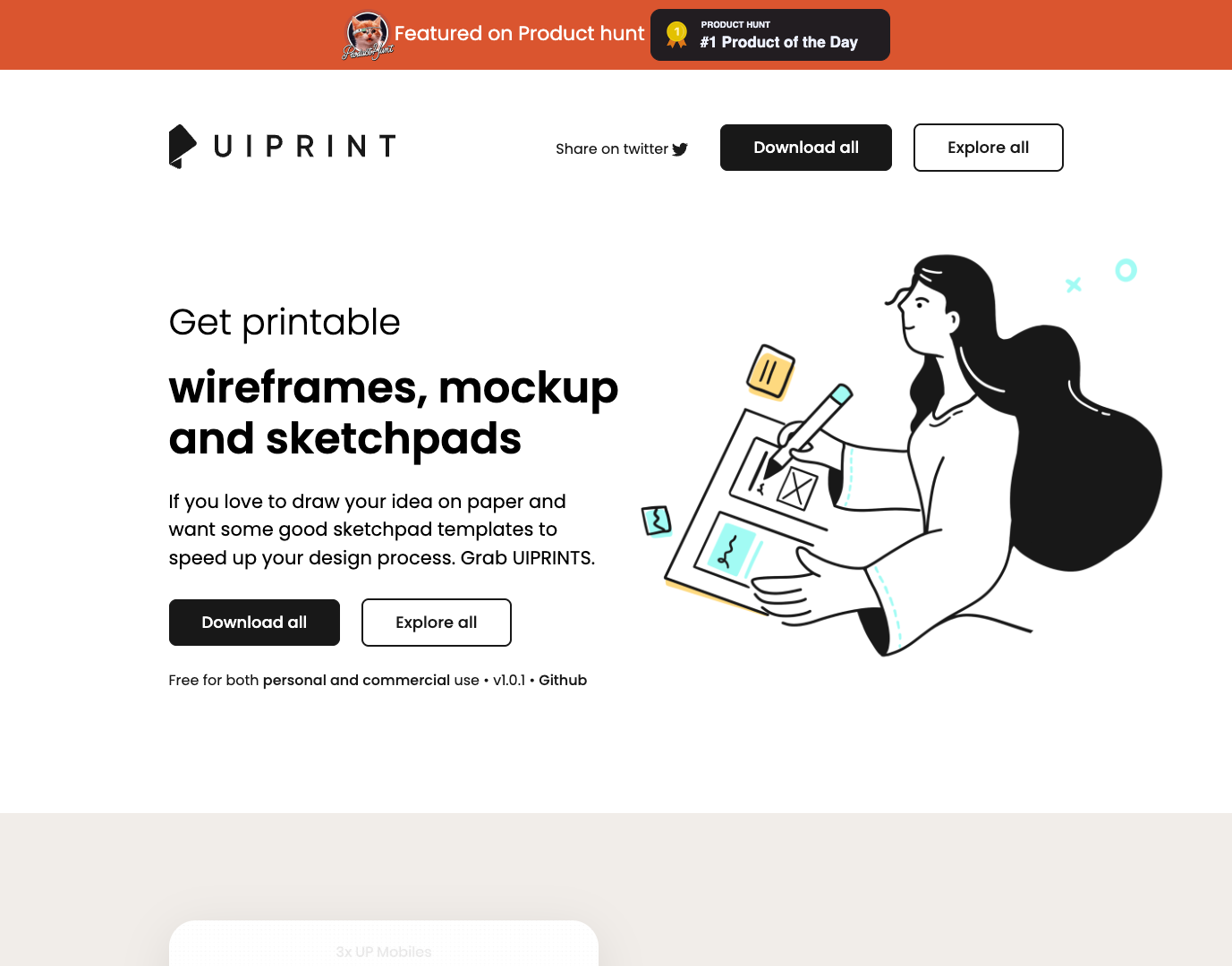 UIPrint Printable Mockups screenshot
