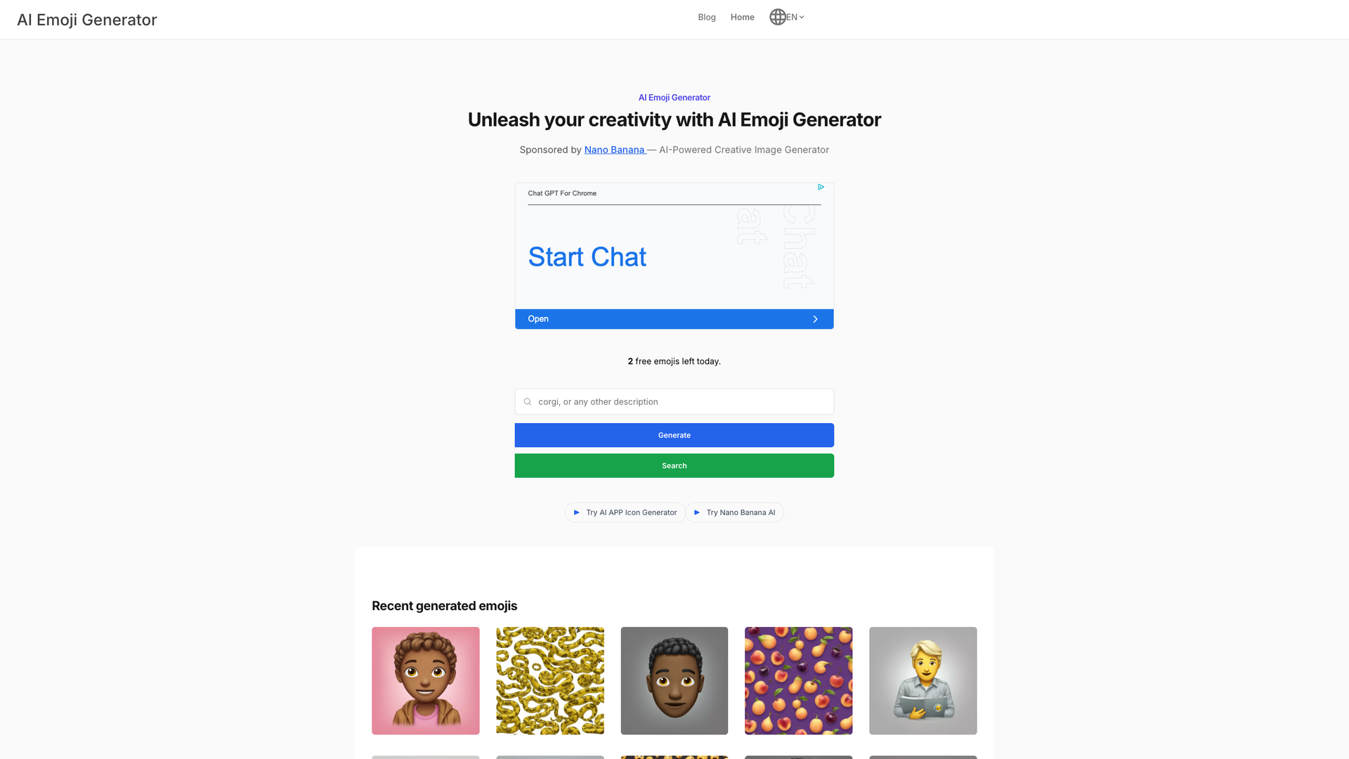 AI Emoji Generator screenshot