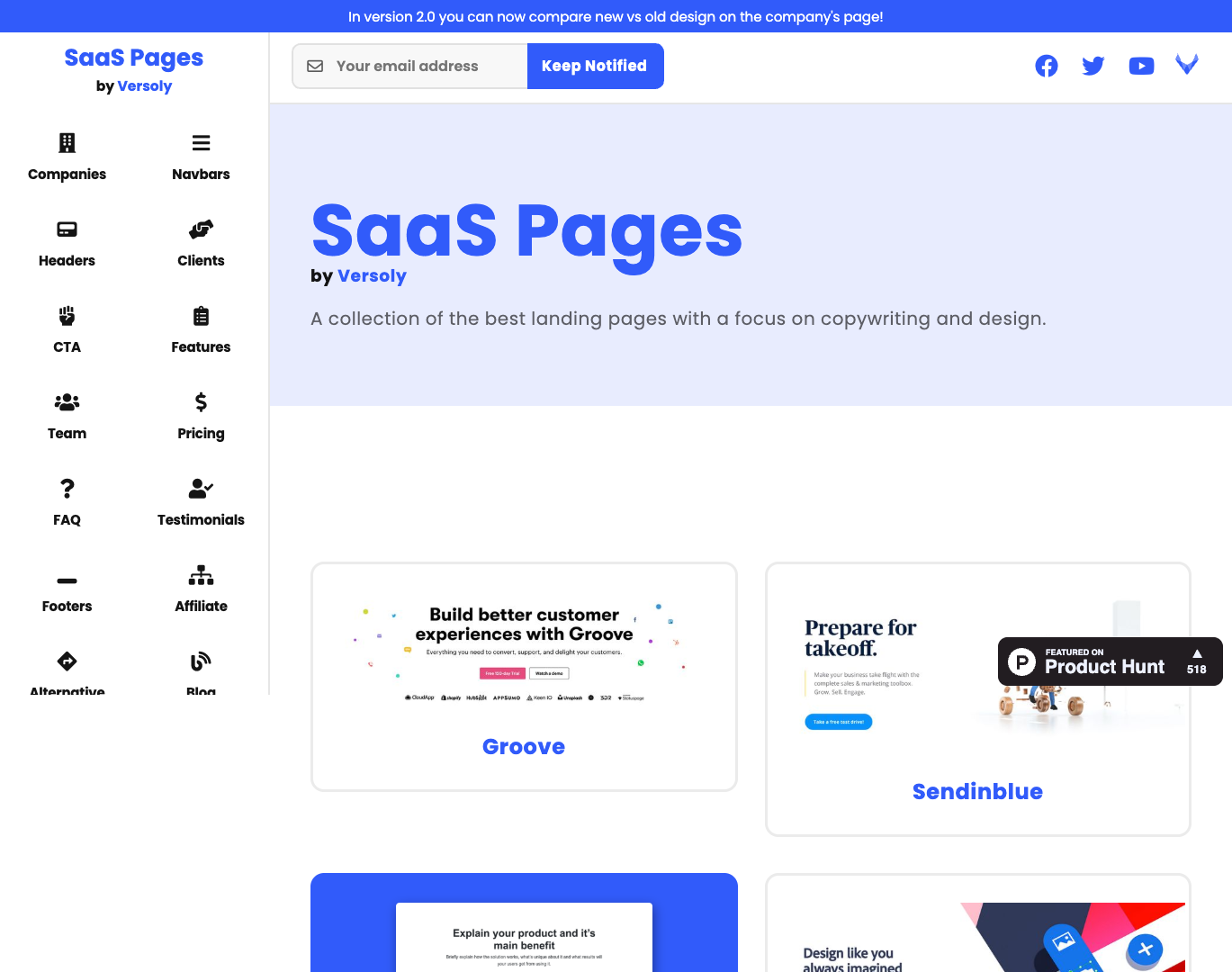 SaaS Pages screenshot