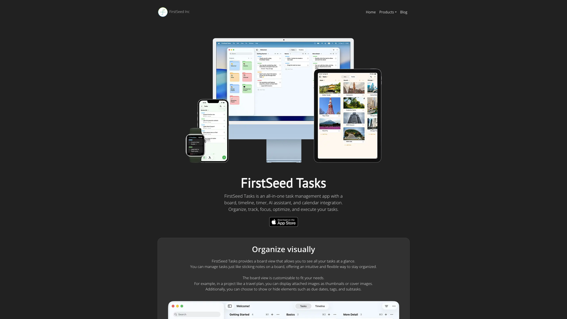 FirstSeed Tasks screenshot