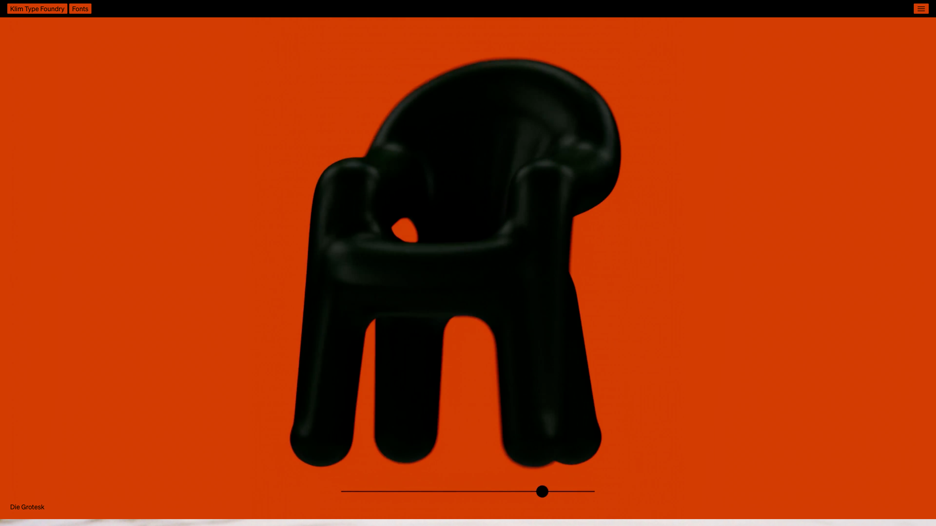 Klim Type Foundry screenshot