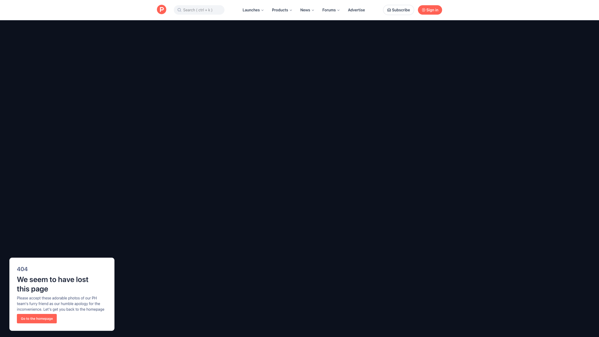 Product Hunt screenshot