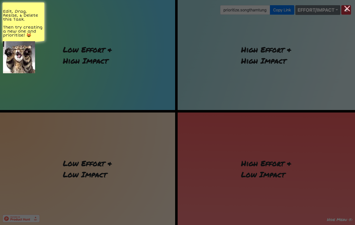 Prioritize screenshot