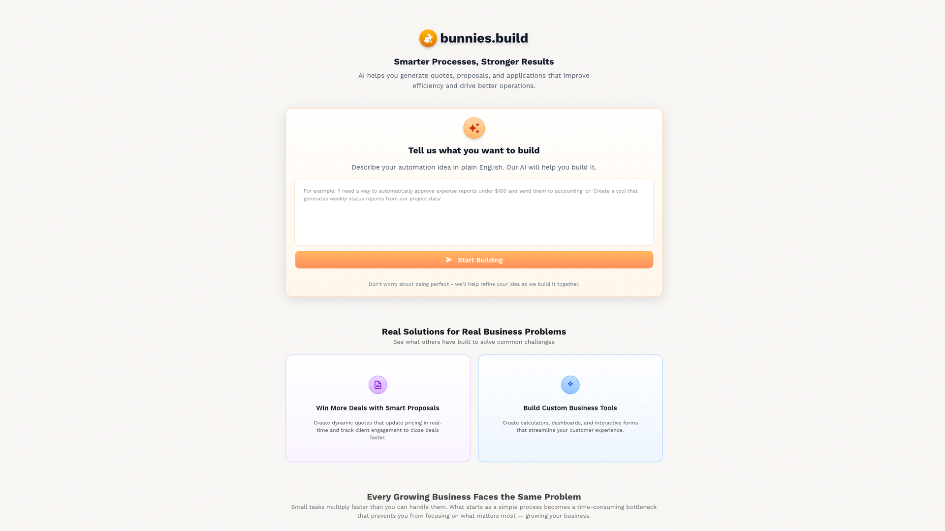 Bunnies Build screenshot