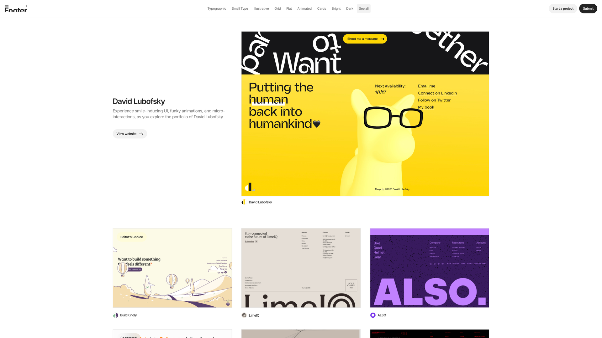 Footer Gallery screenshot