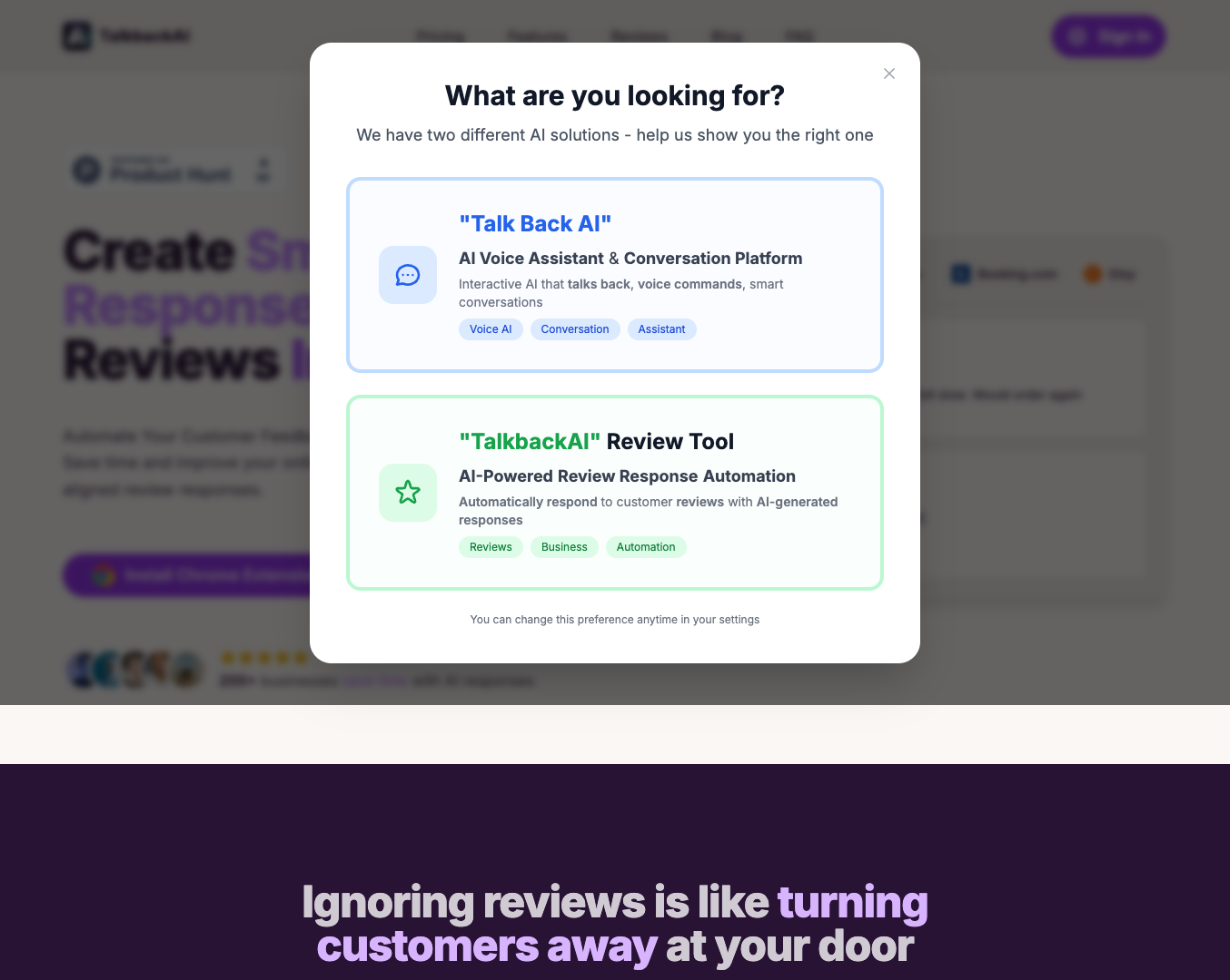 TalkbackAI screenshot