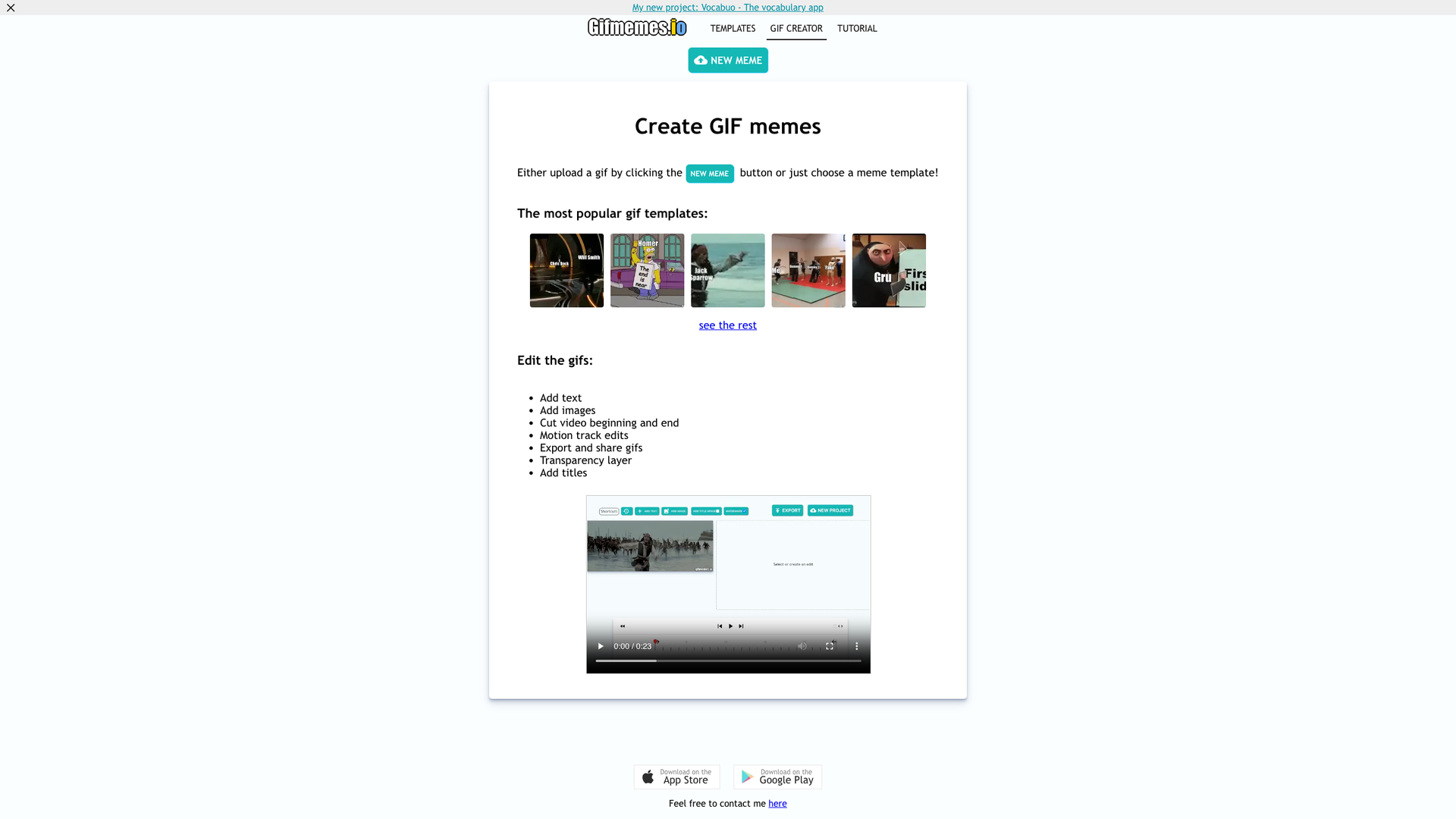 Gifmemes.io screenshot
