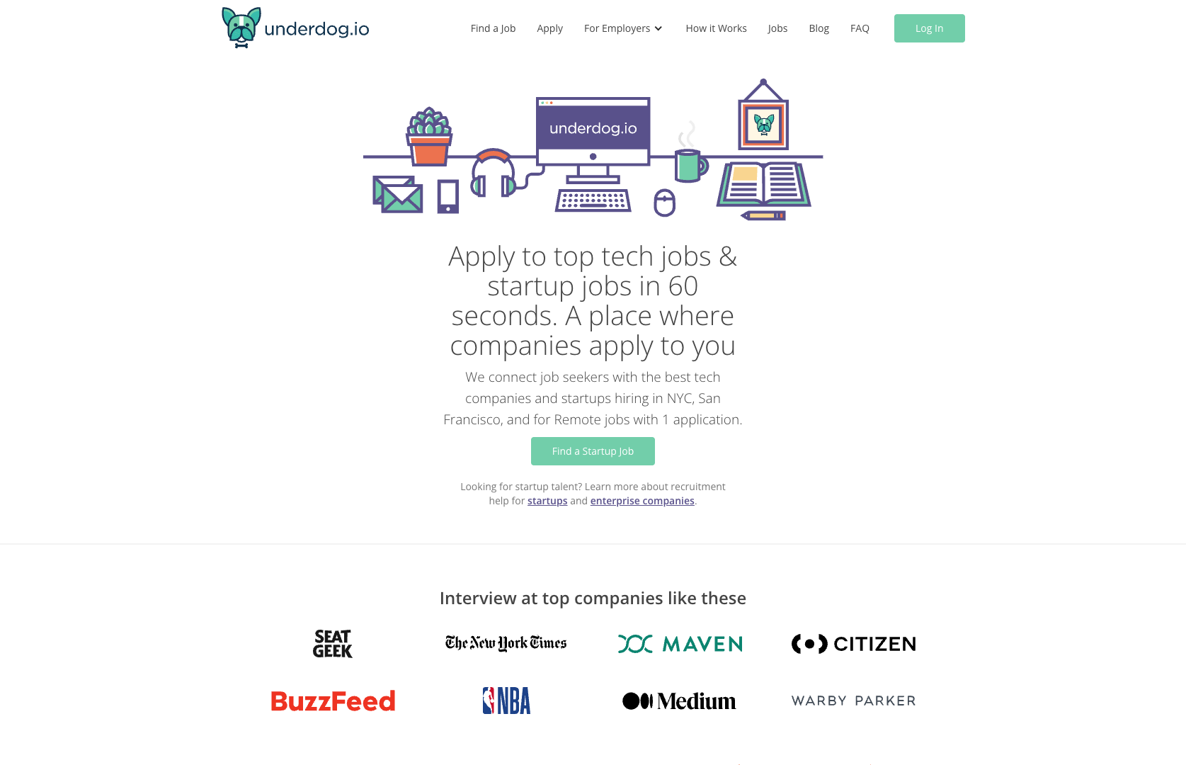 Underdog.io screenshot