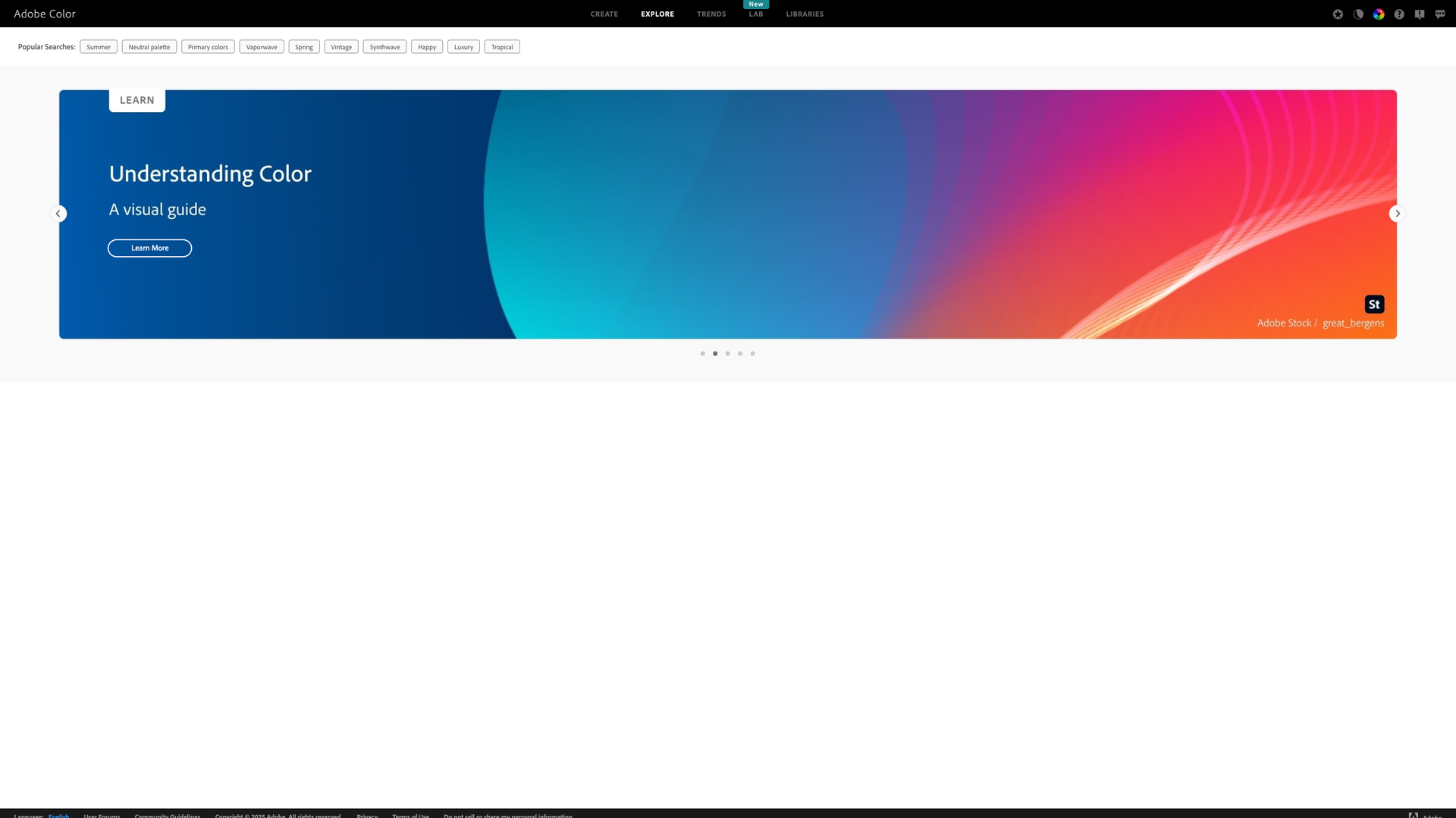Palette Explorer screenshot