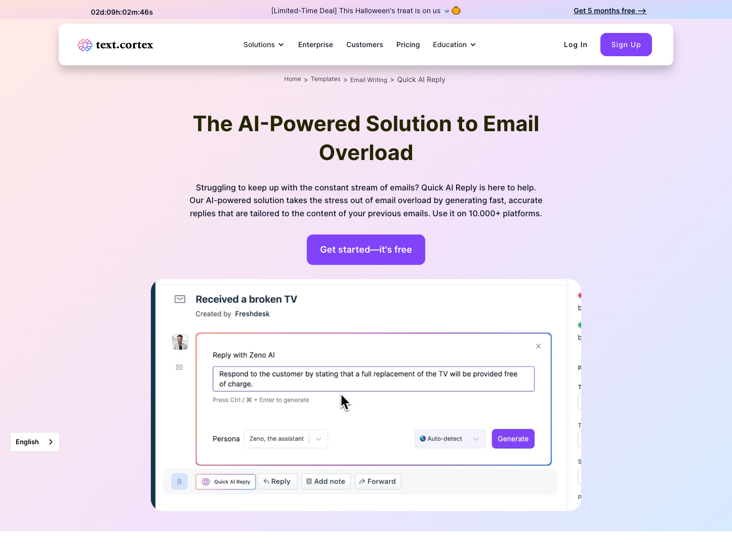 Quick AI Reply screenshot