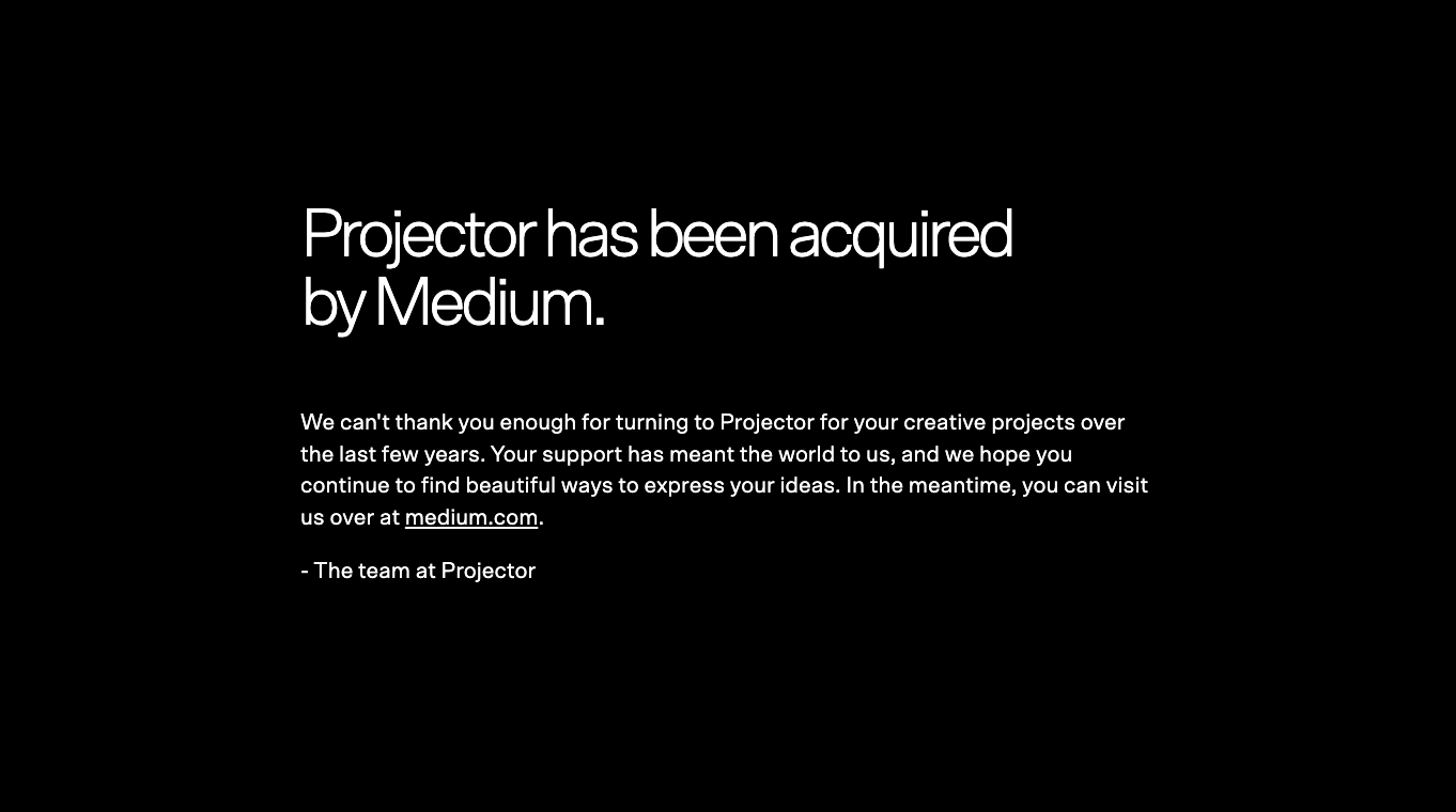 Projector screenshot