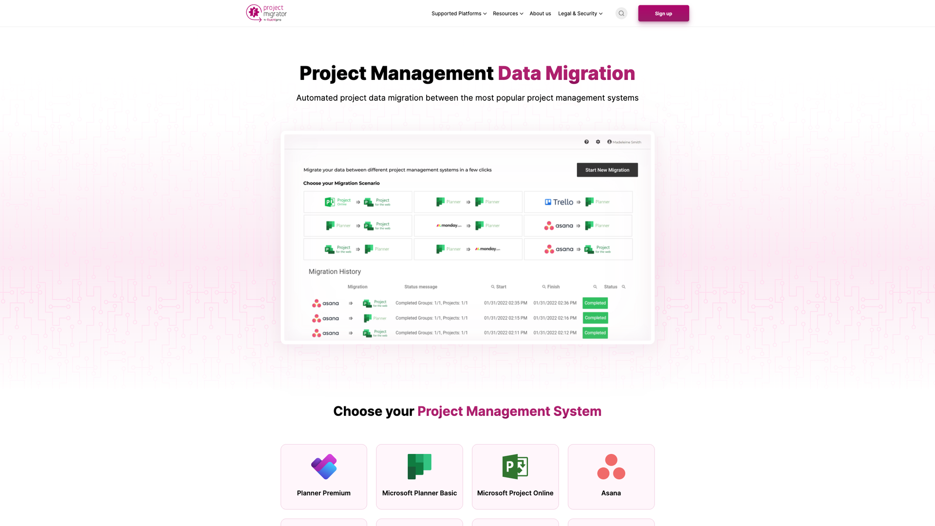 Project Migrator screenshot