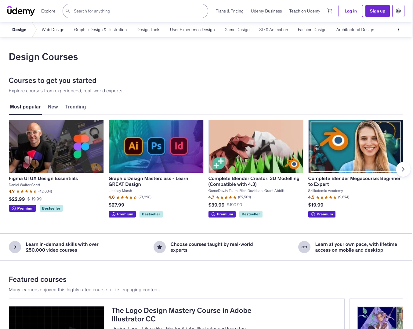 Design Mastery Courses screenshot