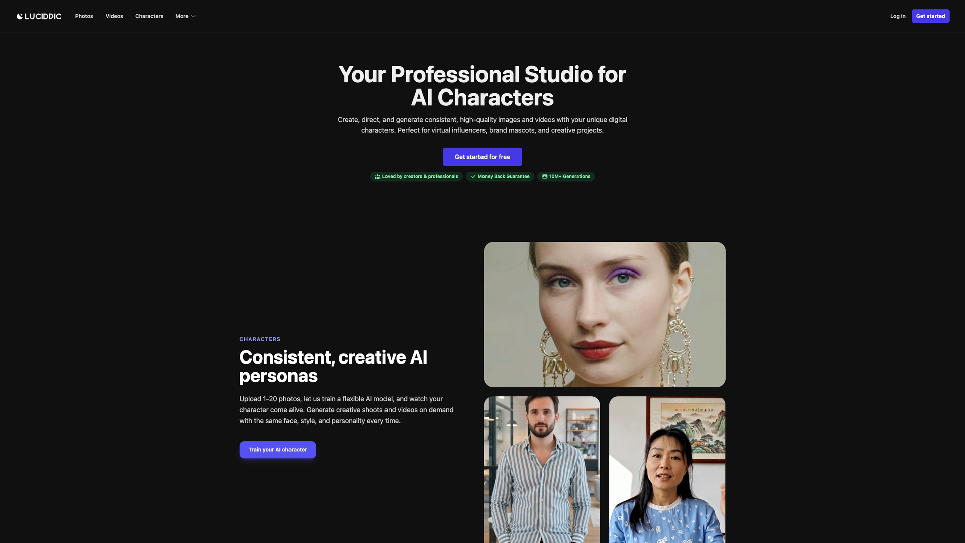 Lucidpic AI Person Generator screenshot