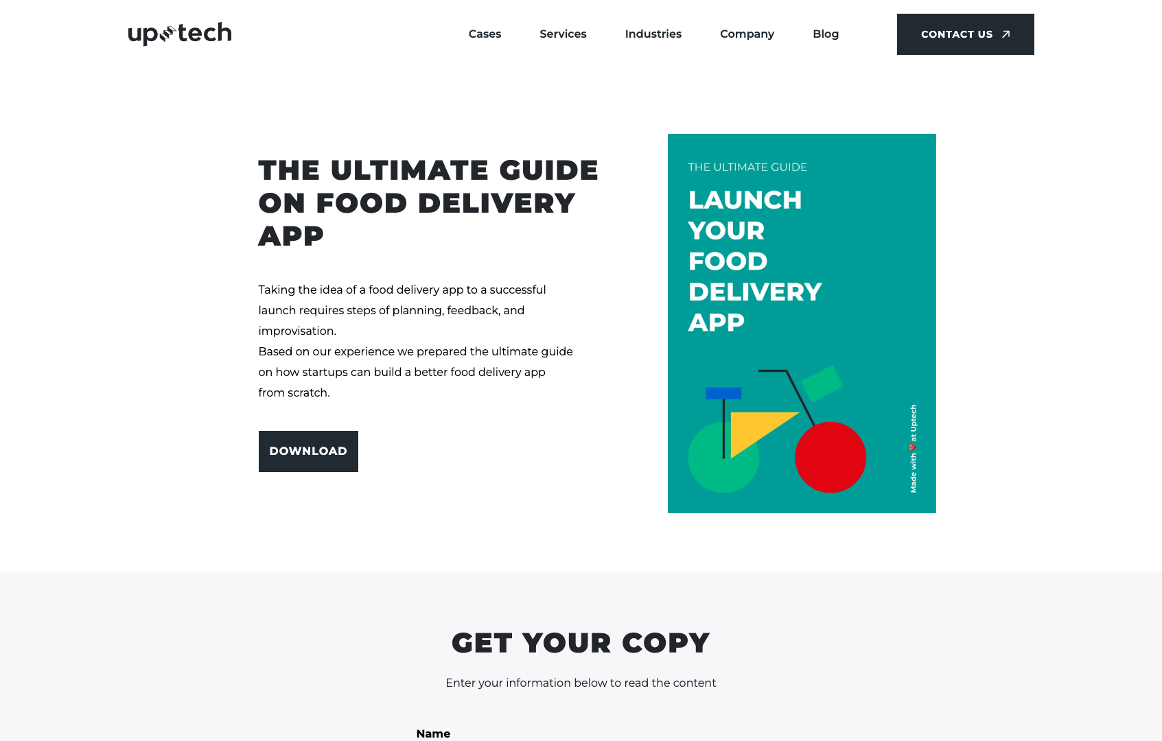 Food Delivery App Launch Guide screenshot
