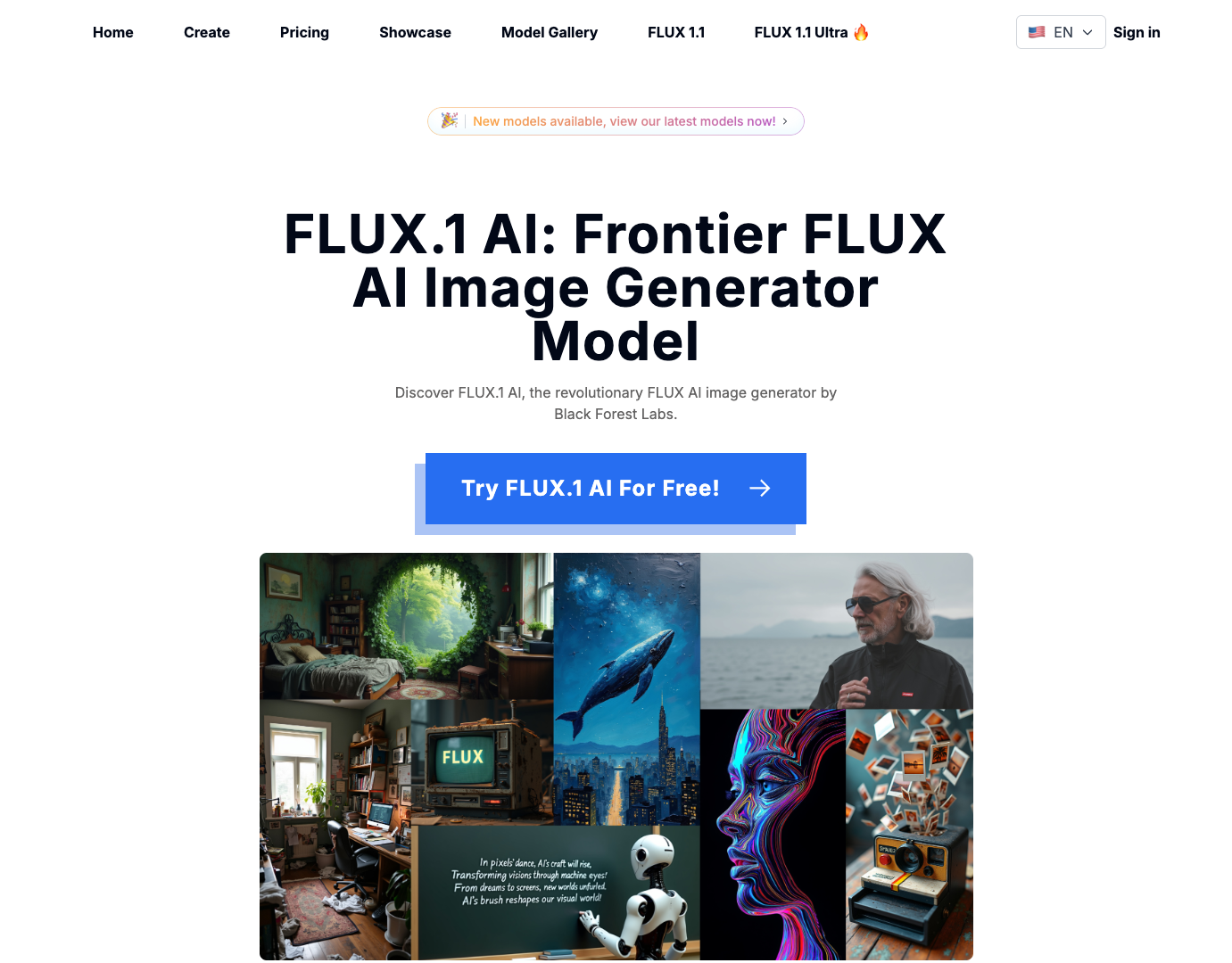 FLUX.1 AI Image Generator screenshot