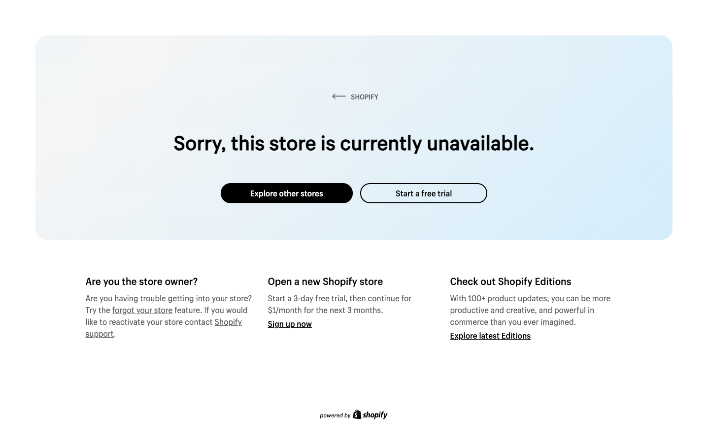 Shopify screenshot