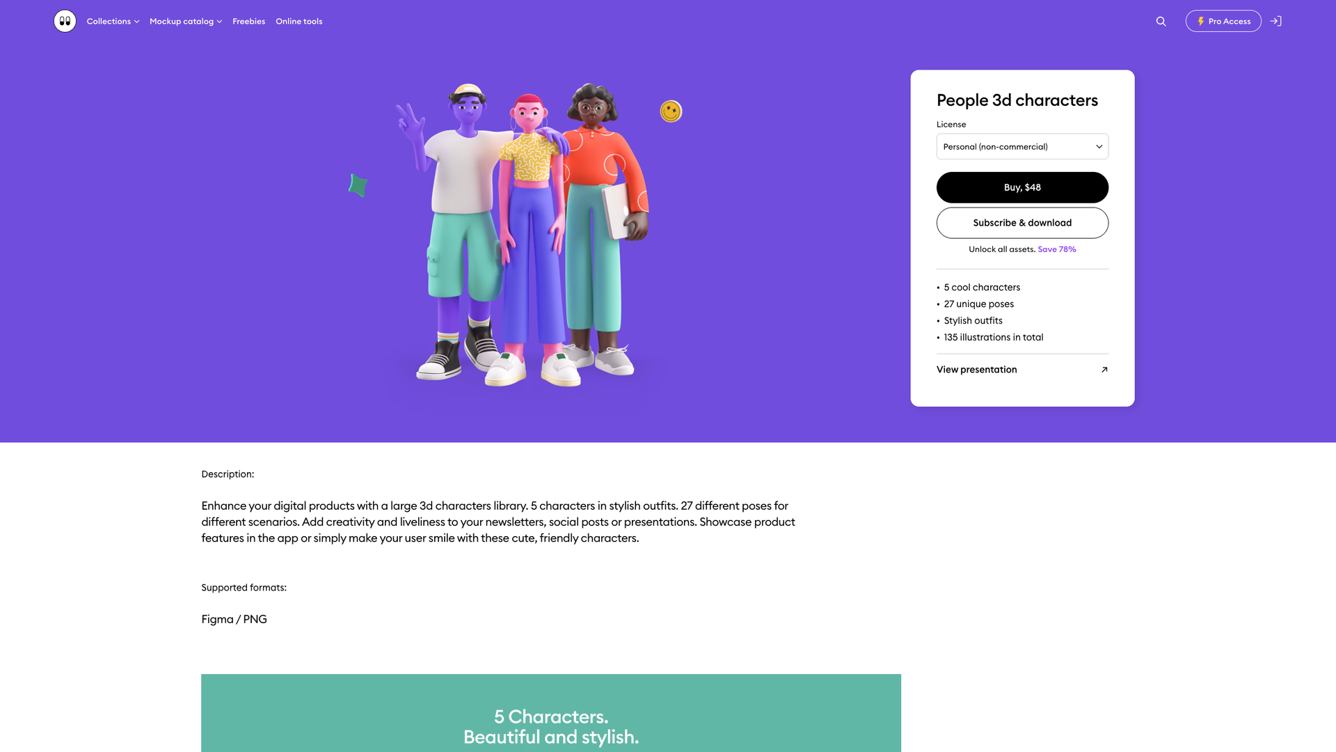 People 3D Characters screenshot