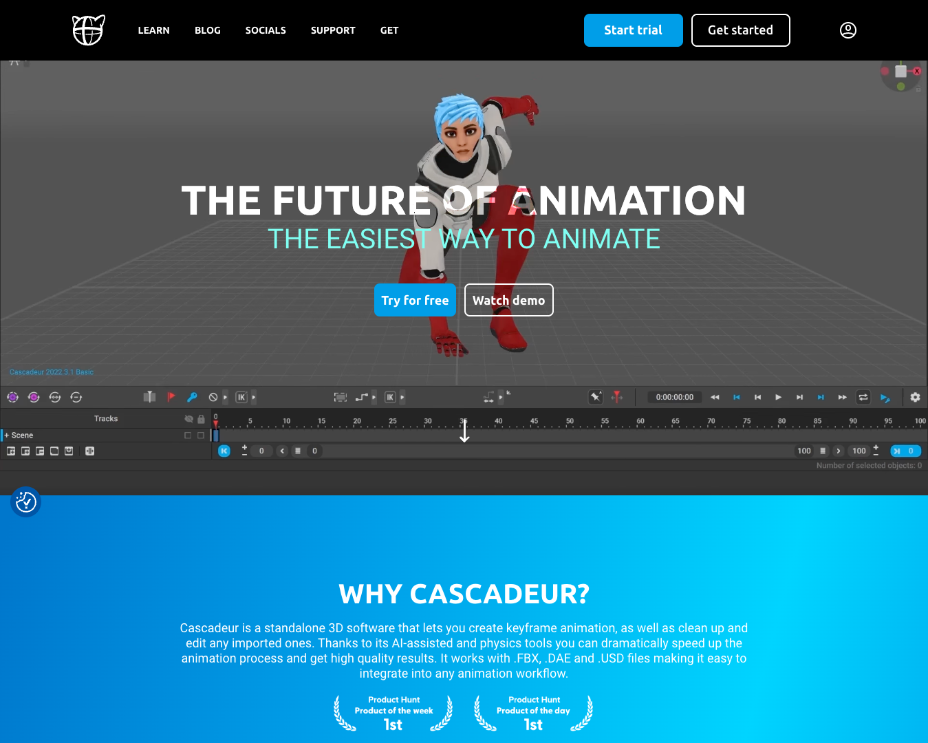 Cascadeur screenshot