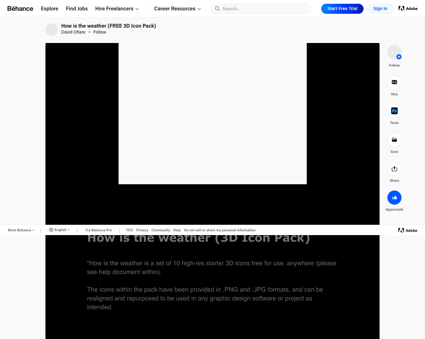 How is the weather (FREE 3D Icon Pack) screenshot