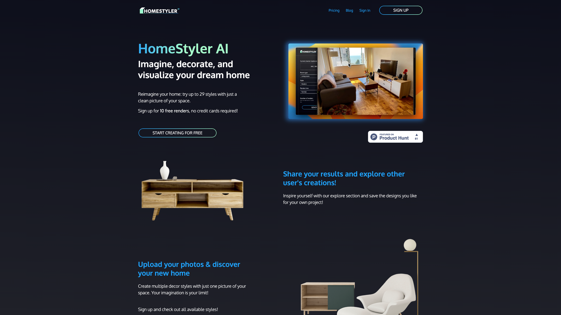 HomeStyler AI screenshot