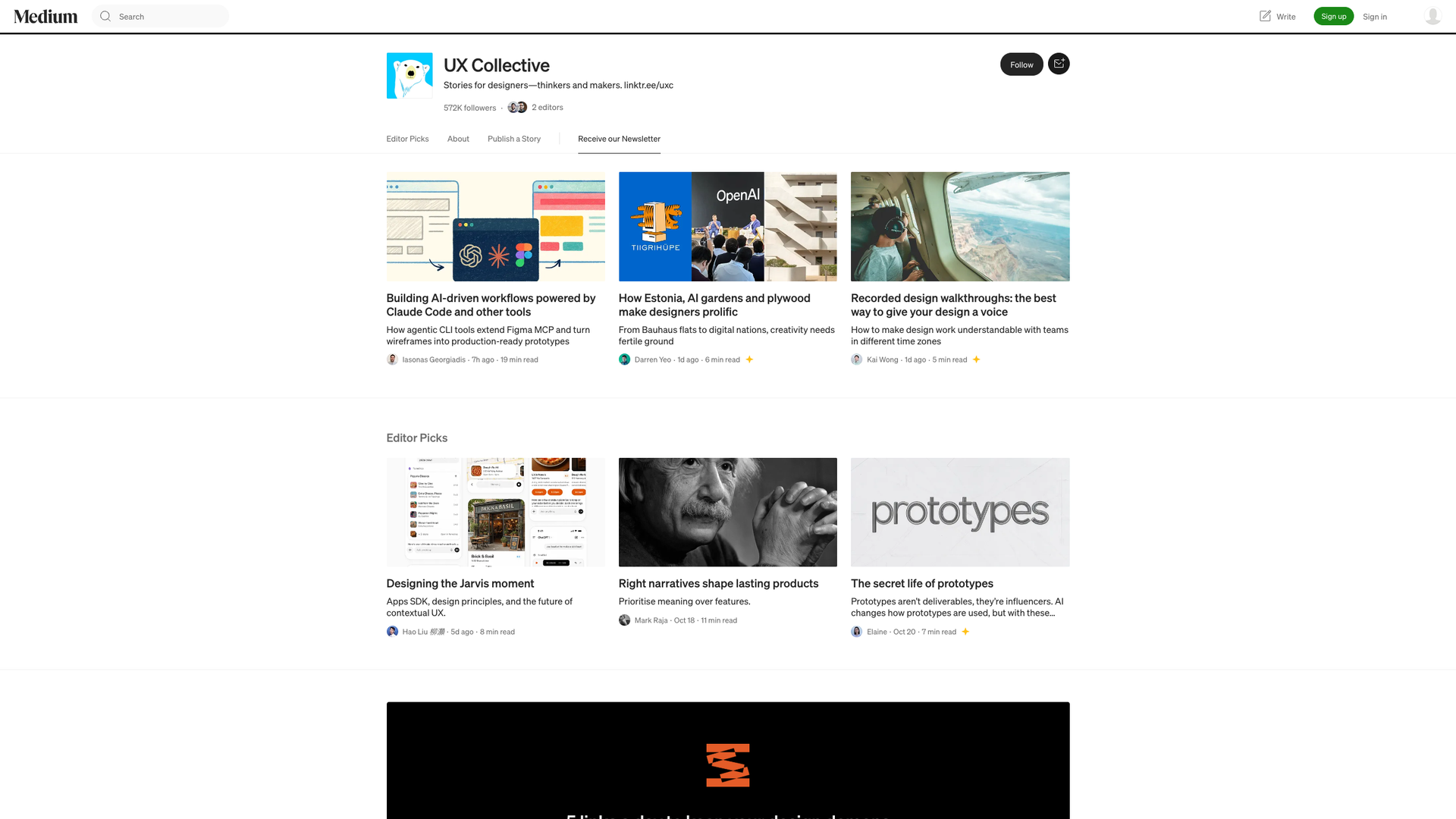 UX Collective screenshot