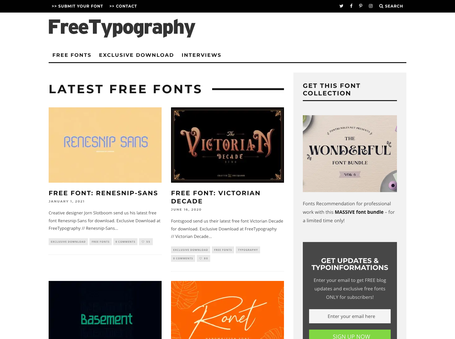 FreeTypography screenshot