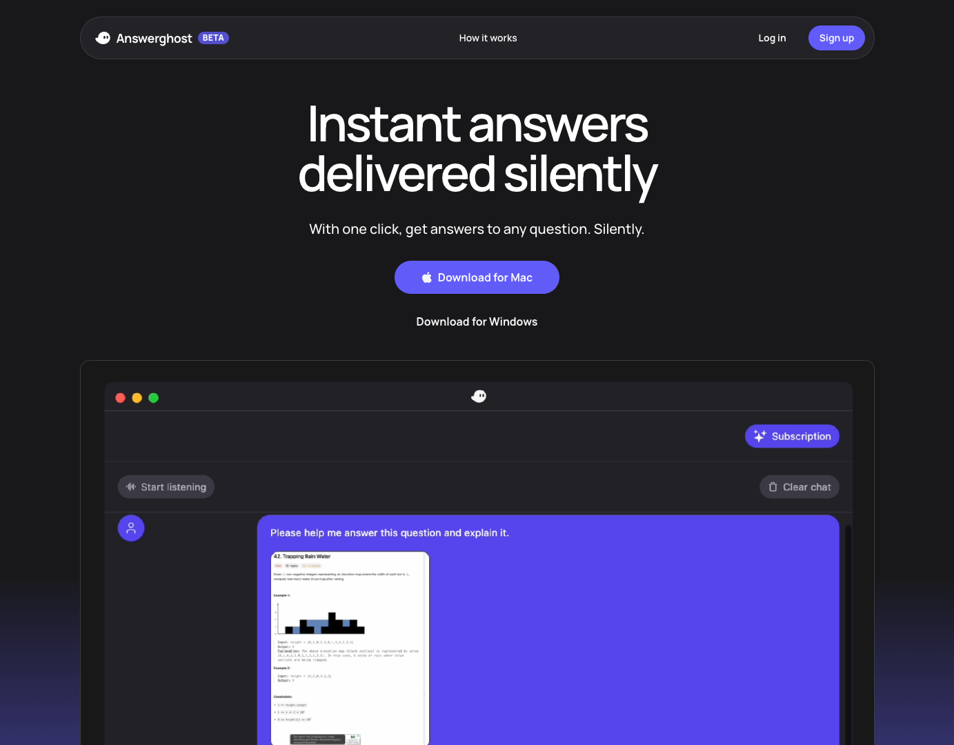 Answerghost screenshot