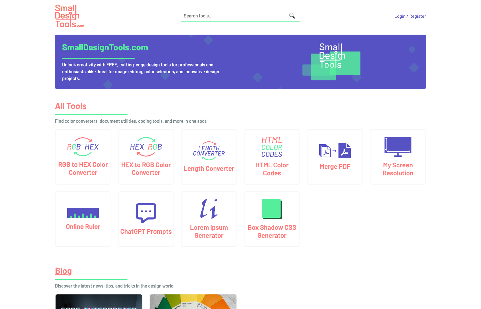 Small Design Tools screenshot