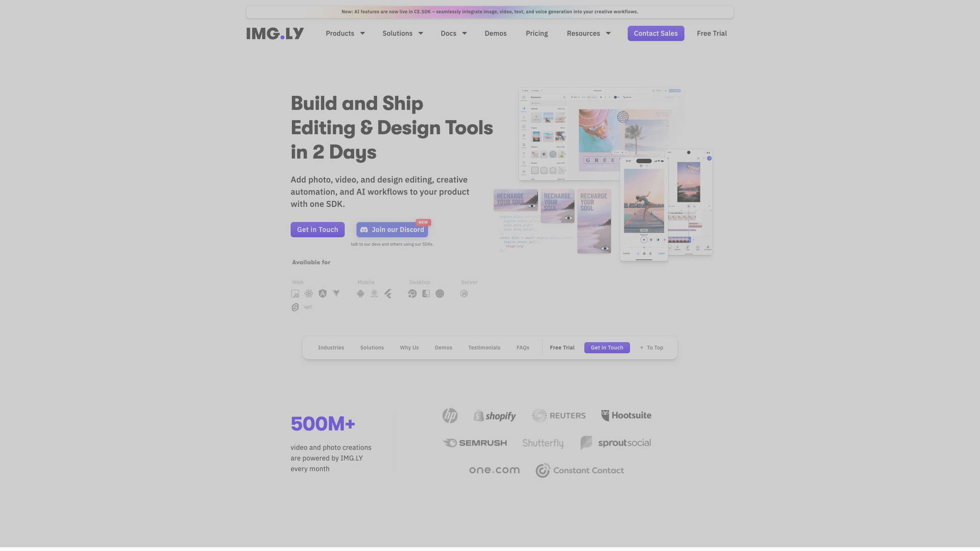 IMG.LY Creative Editing SDK screenshot