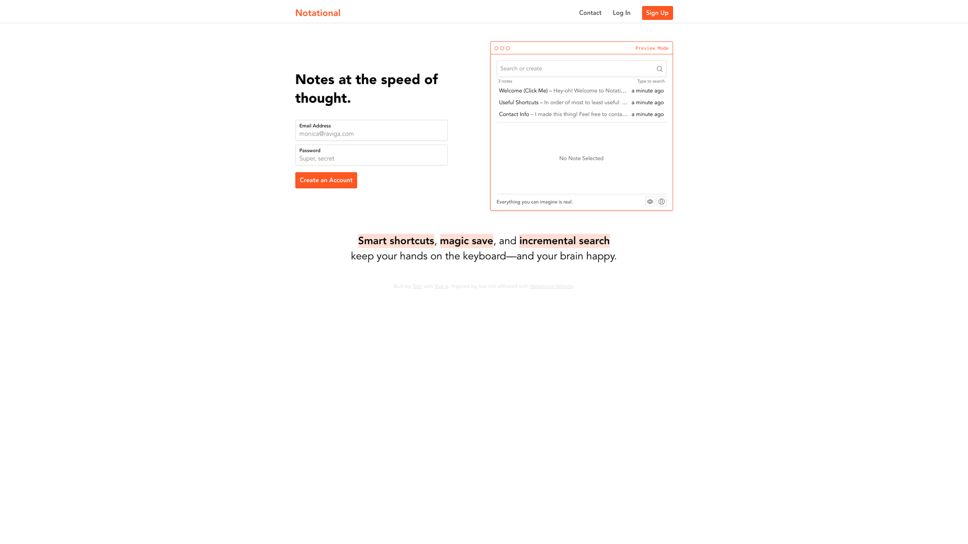 Notational screenshot