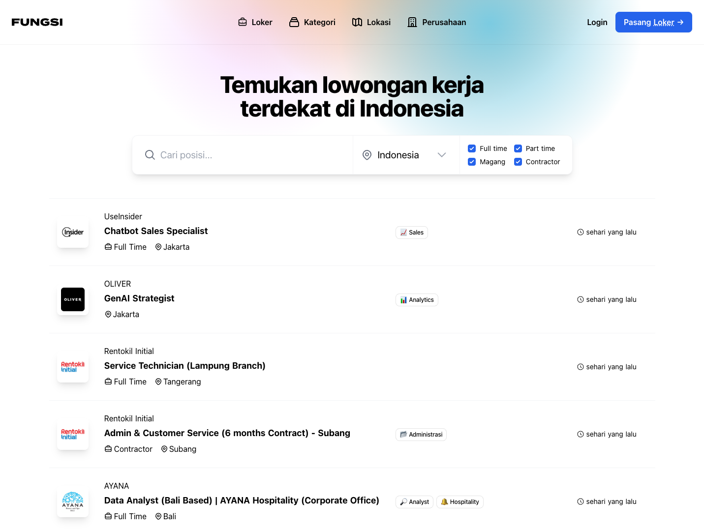 Fungsi.id screenshot