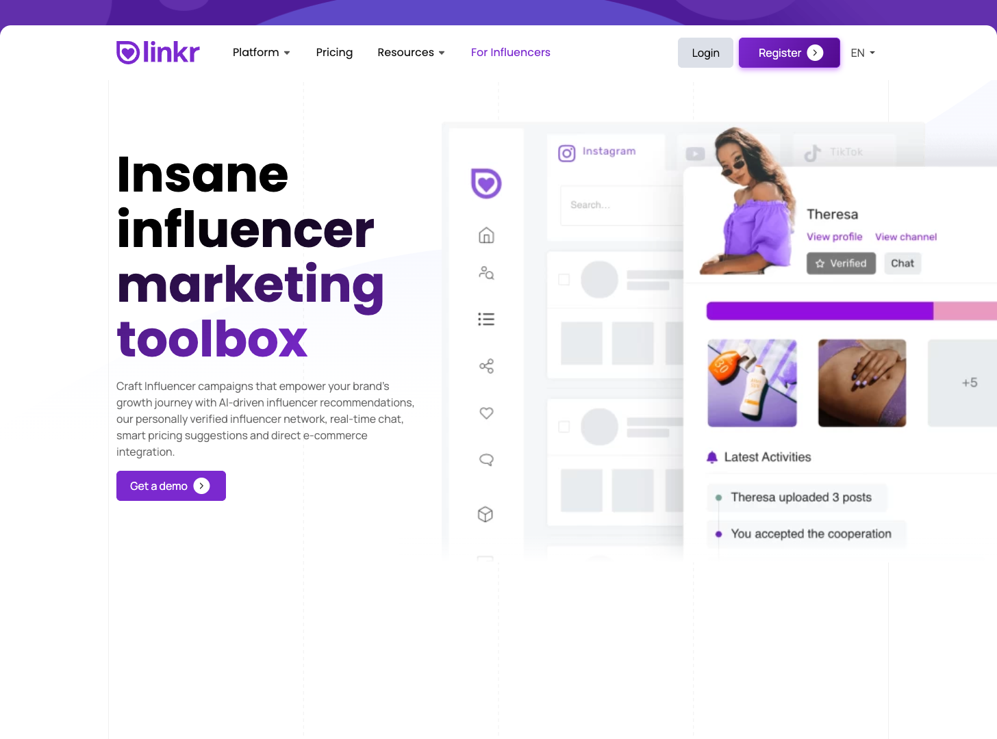 linkr Network screenshot
