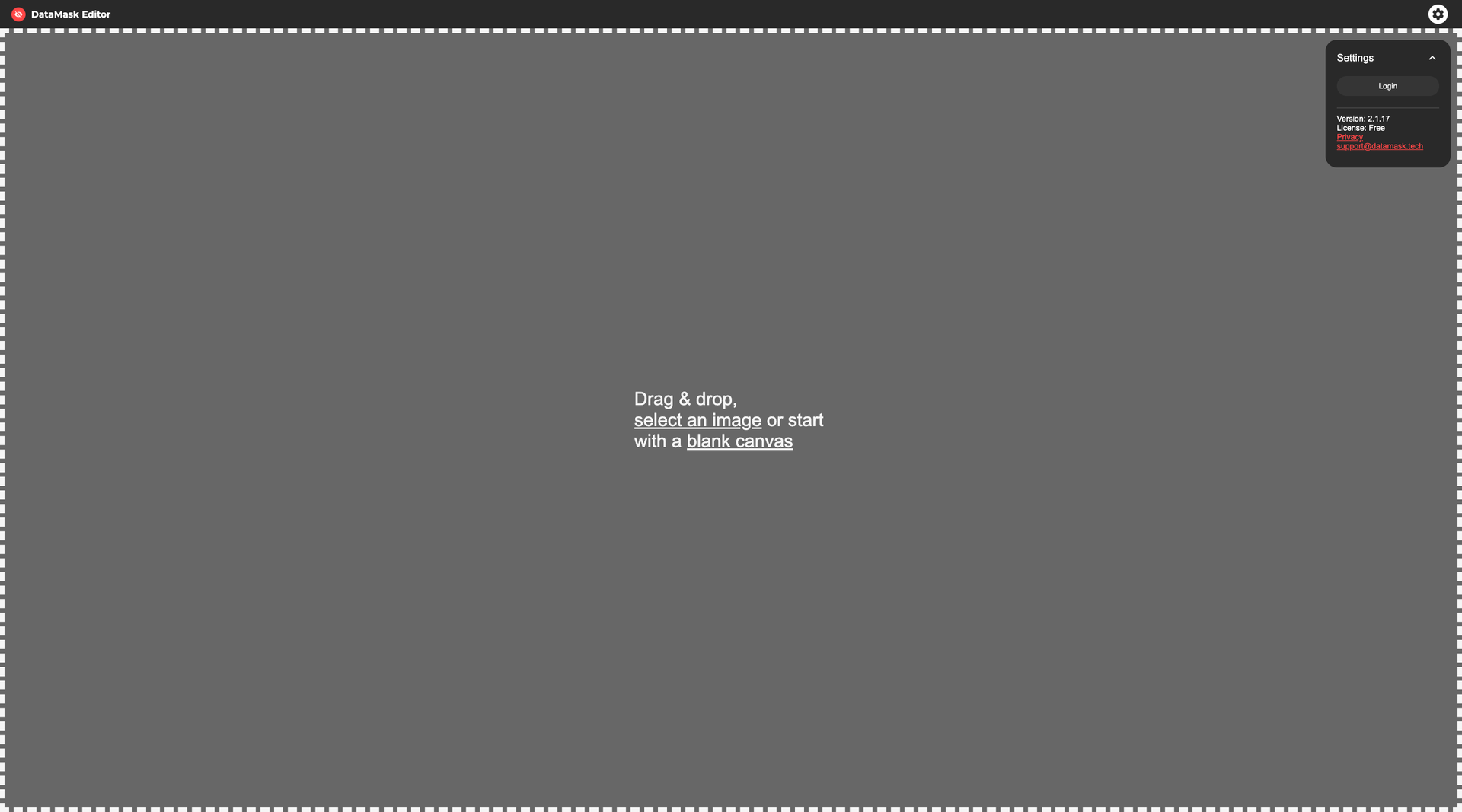 DataMask Editor screenshot