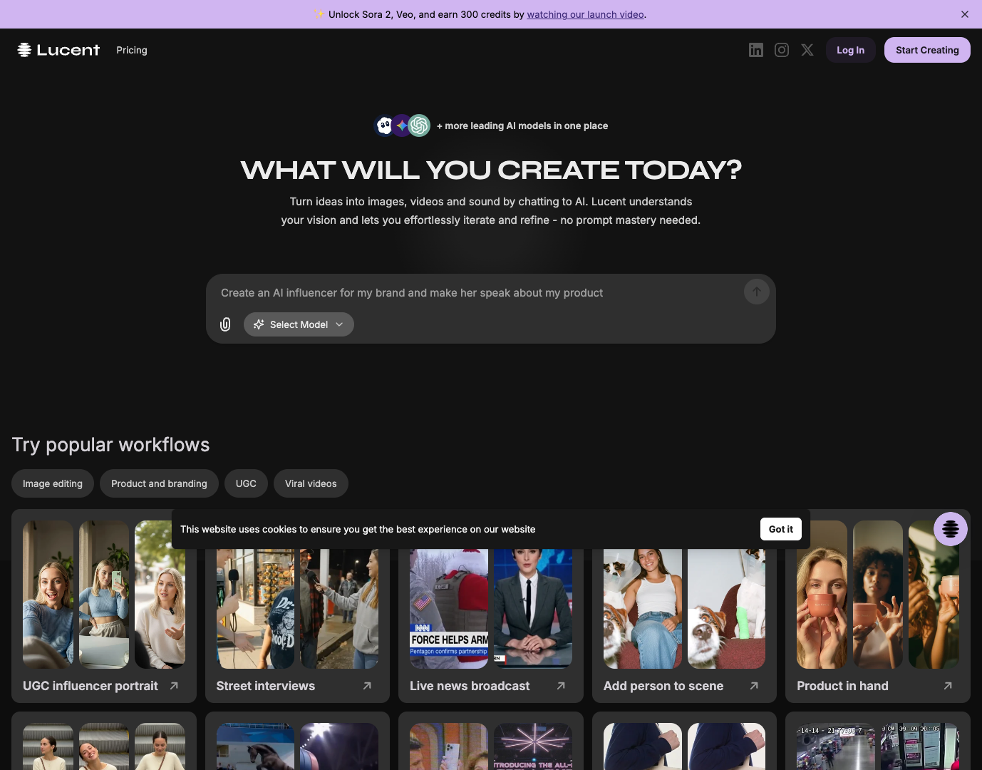 Lucent Chat screenshot