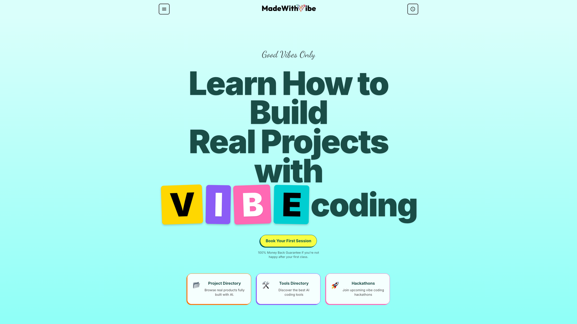 Vibe Coding 1‑on‑1 Course screenshot