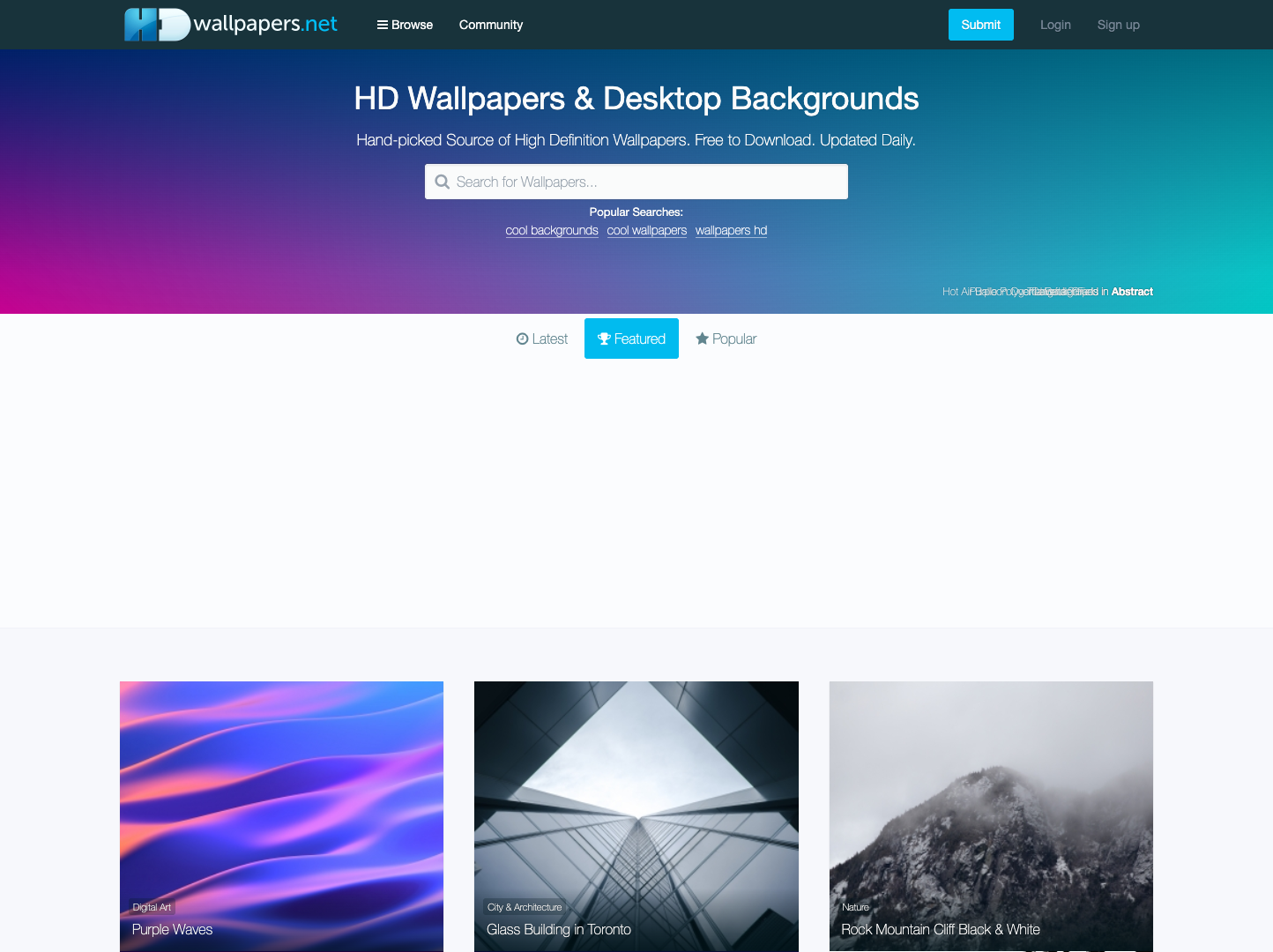 HD Wallpaper Library screenshot