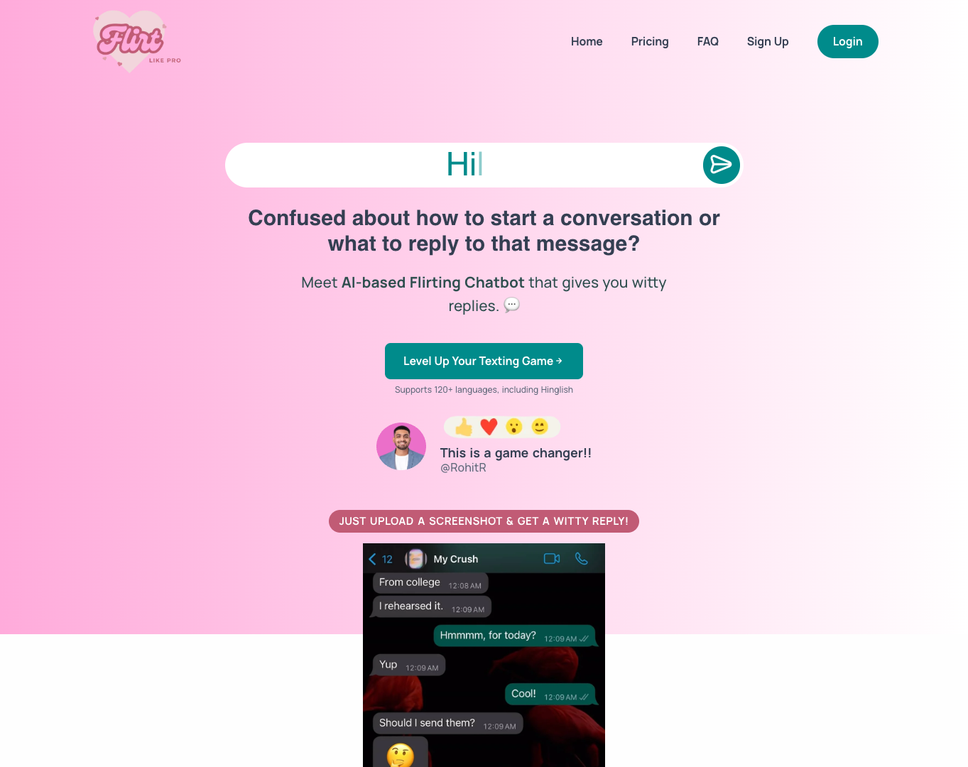 Flirt Like Pro screenshot