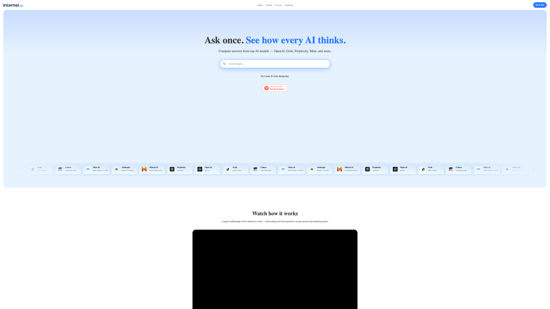 Internet.io screenshot