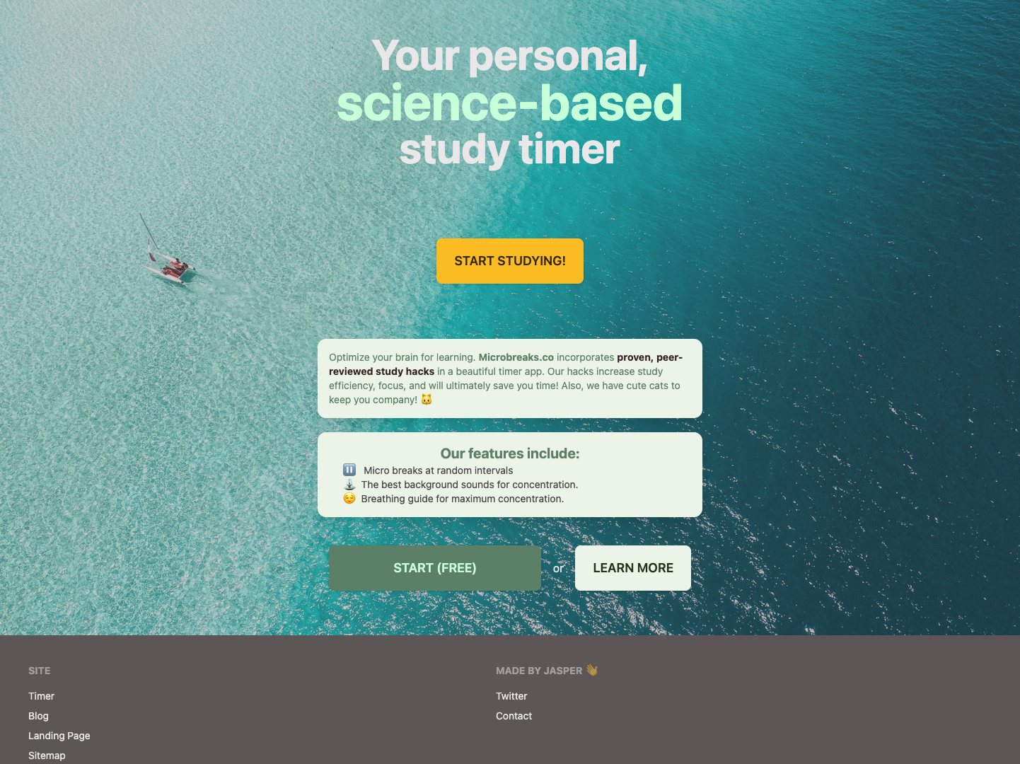 MicroBreaks Focus Timer screenshot