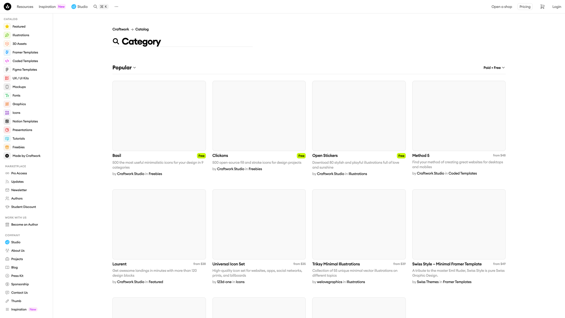 Craftwork screenshot