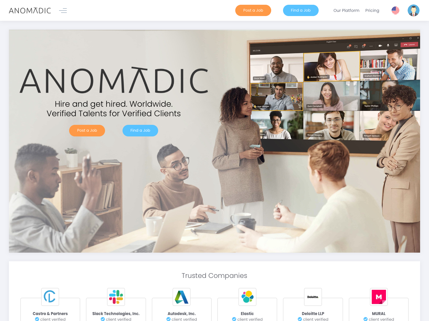 Anomadic Remote Jobs screenshot