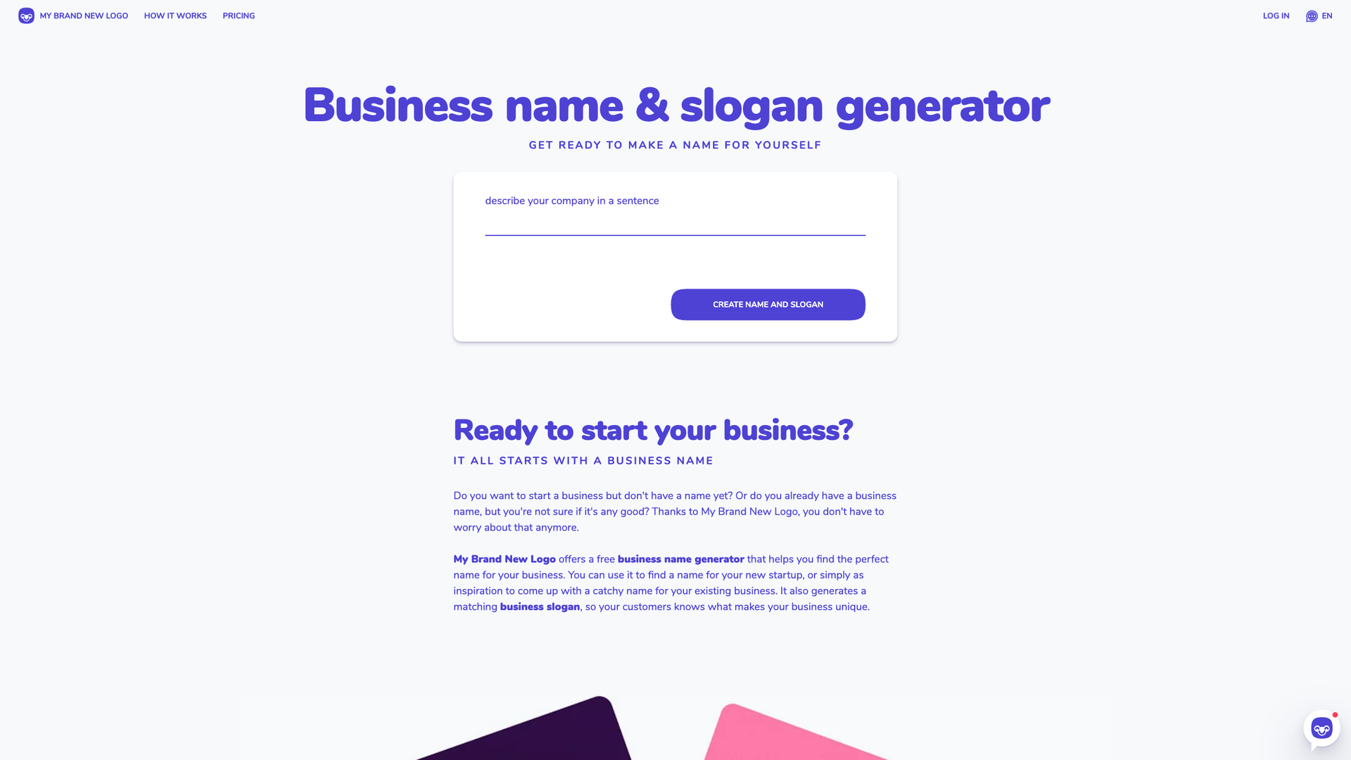 Brand Name Generator screenshot