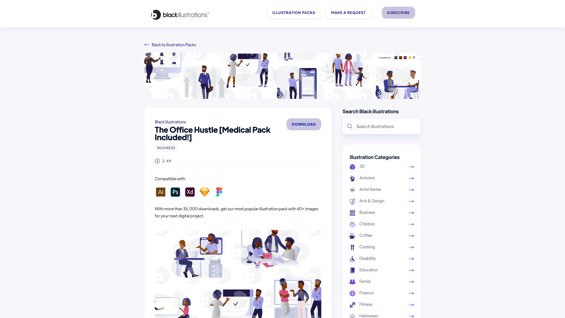 The Office Hustle Illustration Pack screenshot