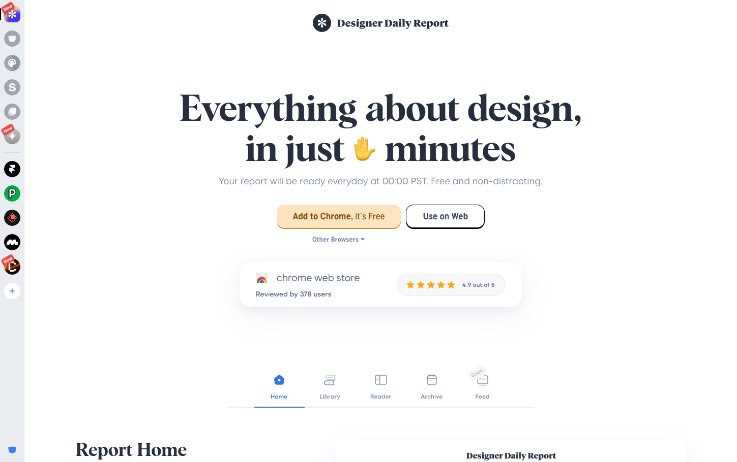Designer Daily Report screenshot