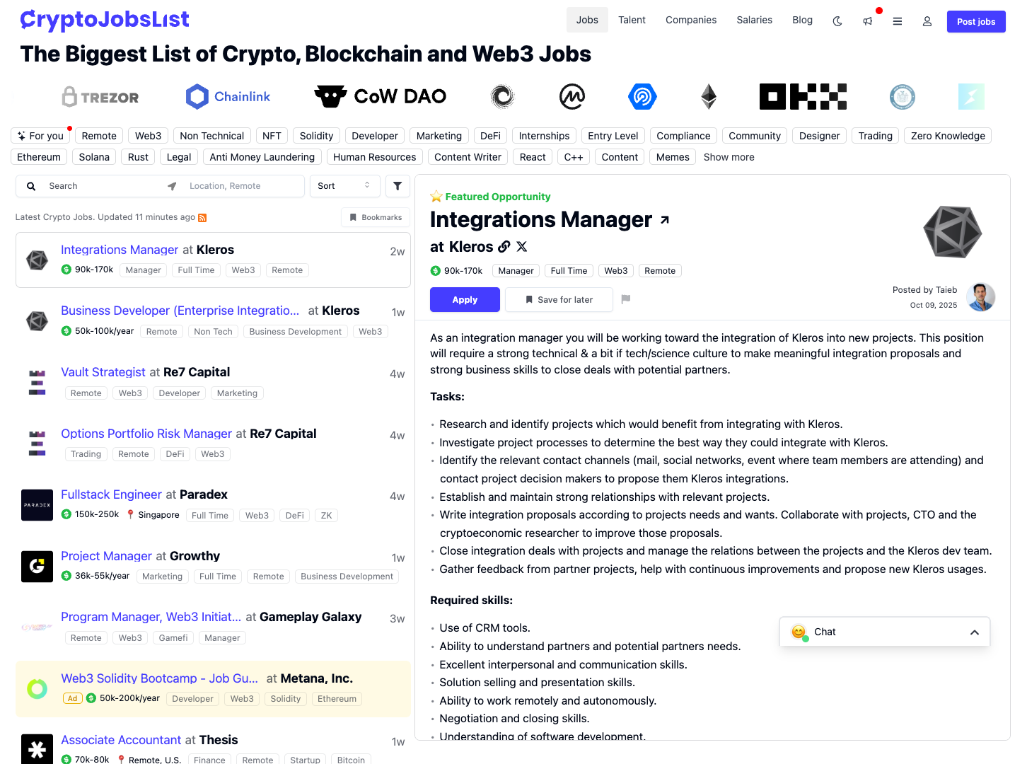 CryptoJobsList screenshot